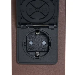 QAZQA Industrielle Außenleuchte Rostbraun mit Rauchglas 70cm mit Dämmerungssensor IP44 - Dänemark