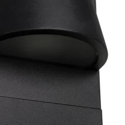 QAZQA Industrielle Außenstehleuchte schwarz IP44 - Femke