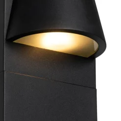 QAZQA Industrielle Außenstehleuchte schwarz IP44 - Femke