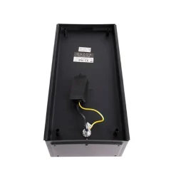 QAZQA Industrielle Außenwandlampe schwarz IP44 mit Glas - Rotterdam