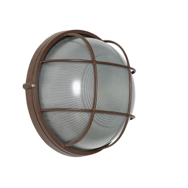 QAZQA Industrielle Außenwandleuchte rostbraun IP44 - Hanneke