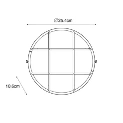 QAZQA Industrielle Außenwandleuchte rostbraun IP44 - Hanneke