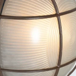 QAZQA Industrielle Außenwandleuchte rostbraun IP44 - Hanneke