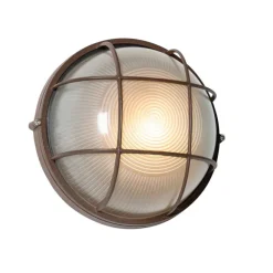 QAZQA Industrielle Außenwandleuchte rostbraun IP44 - Hanneke