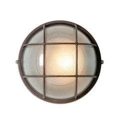 QAZQA Industrielle Außenwandleuchte rostbraun IP44 - Hanneke