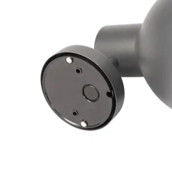 QAZQA Industrielle Außenwandleuchte dunkelgrau rund IP44 - Natas