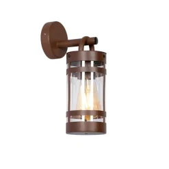 QAZQA Industrielle Außenwandleuchte rostbraun IP44 - Ruben
