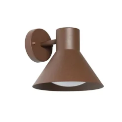QAZQA Industrielle Außenwandleuchte rostbrauner Kegel IP44 - Natas