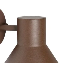 QAZQA Industrielle Außenwandleuchte rostbrauner Kegel IP44 - Natas