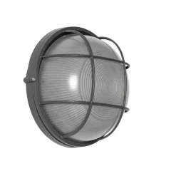 QAZQA Industrielle Außenwandleuchte dunkelgrau IP44 - Hanneke