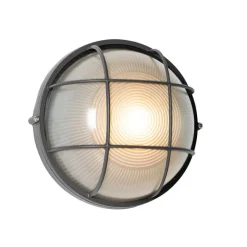 QAZQA Industrielle Außenwandleuchte dunkelgrau IP44 - Hanneke