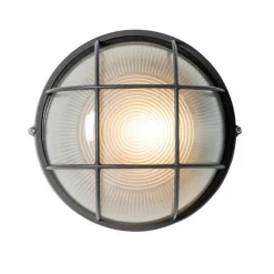 QAZQA Industrielle Außenwandleuchte dunkelgrau IP44 - Hanneke