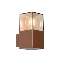 QAZQA Industrielle Außenwandleuchte rostbraun IP44 - Dänemark