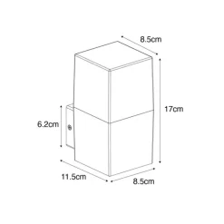 QAZQA Industrielle Außenwandleuchte rostbraun IP44 - Dänemark