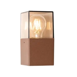 QAZQA Industrielle Außenwandleuchte rostbraun IP44 - Dänemark