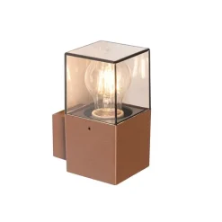 QAZQA Industrielle Außenwandleuchte rostbraun IP44 - Dänemark