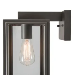 QAZQA Industrielle Außenwandleuchte grau IP44 - Sutton down