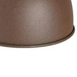 QAZQA Industrielle Außenwandleuchte rostbraun rund IP44 - Natas