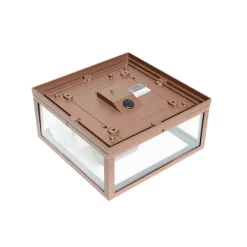 QAZQA Industrielle Deckenleuchte rostbraun IP44 2-flammig - Charlois