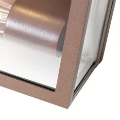 QAZQA Industrielle Deckenleuchte rostbraun IP44 2-flammig - Charlois