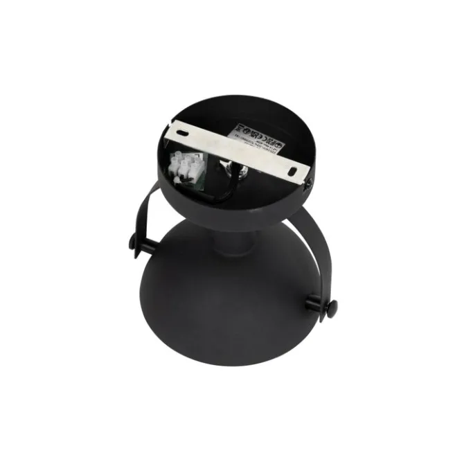 QAZQA Industrielle Deckenleuchte schwarz mit Gold 15 cm verstellbar – Magnax