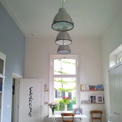 QAZQA Industrielle Hängelampe Aluminium 38 cm dimmbar - Anteros