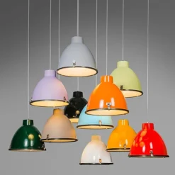 QAZQA Industrielle Hängelampe Aluminium 38 cm dimmbar - Anteros