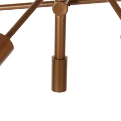 QAZQA Industrielle Hängelampe dunkelbronze 6-flammig – Sydney