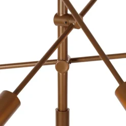 QAZQA Industrielle Hängelampe dunkelbronze 6-flammig – Sydney