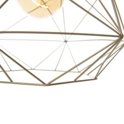 QAZQA Industrielle Hängelampe Gold - Framework Basic