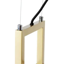 QAZQA Industrielle Hängelampe gold mit Marmor und Gestell 4-flammig - Cage Rack