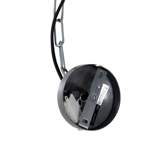 QAZQA Industrielle Hängelampe grau 50 cm - Samia Sabo