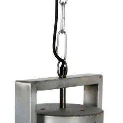 QAZQA Industrielle Hängelampe grau 50 cm - Samia Sabo