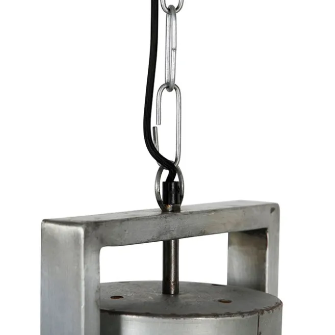 QAZQA Industrielle Hängelampe grau 50 cm - Samia Sabo