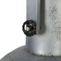 QAZQA Industrielle Hängelampe grau 50 cm - Samia Sabo