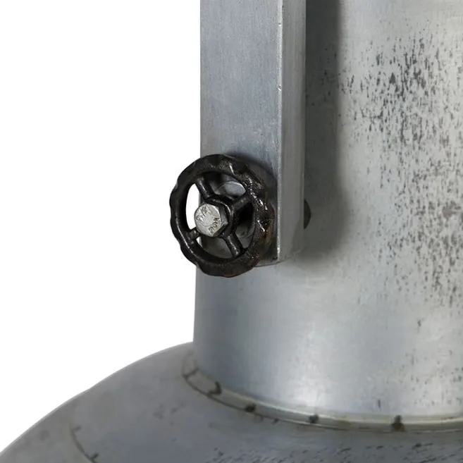 QAZQA Industrielle Hängelampe grau 50 cm - Samia Sabo