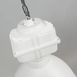 QAZQA Industrielle Hängelampe klein matt weiß - Sicko