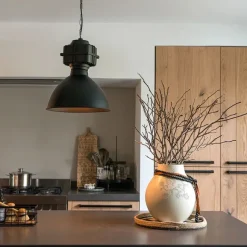 QAZQA Industrielle Hängelampe klein matt schwarz - Sicko