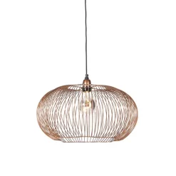 QAZQA Industrielle Hängelampe Kupfer 49 cm - Finn