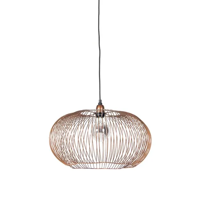 QAZQA Industrielle Hängelampe Kupfer 49 cm - Finn