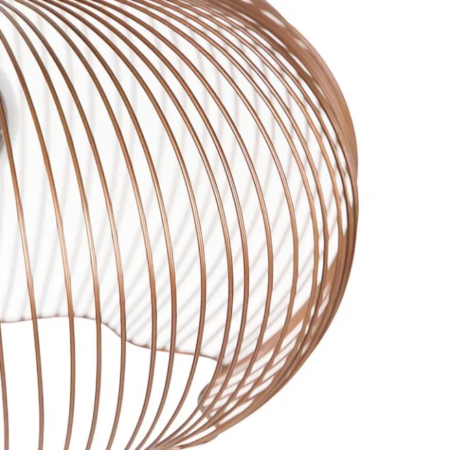 QAZQA Industrielle Hängelampe Kupfer 49 cm - Finn