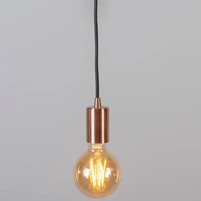 QAZQA Industrielle Hängelampe Kupfer - Facil 1