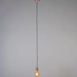 QAZQA Industrielle Hängelampe Kupfer - Facil 1