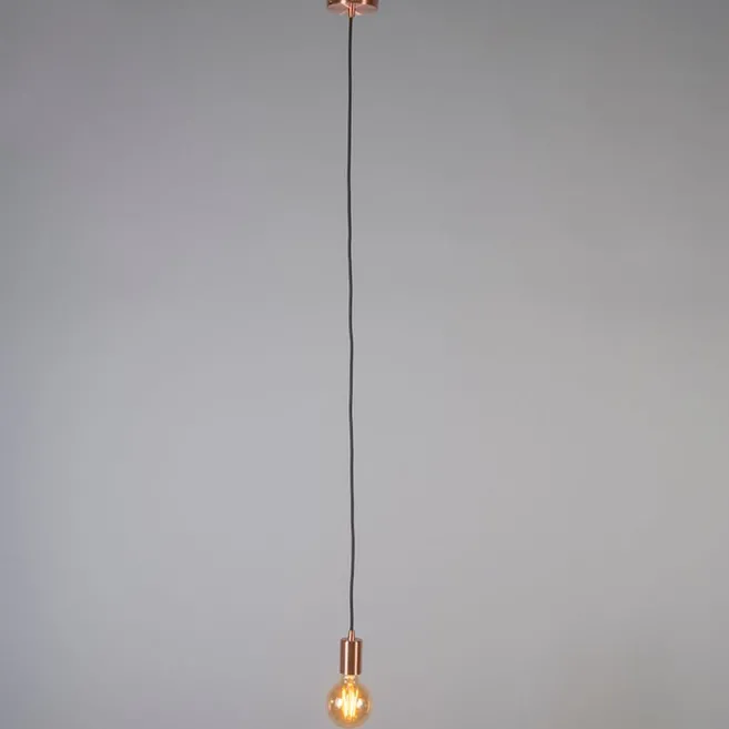 QAZQA Industrielle Hängelampe Kupfer - Facil 1