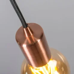 QAZQA Industrielle Hängelampe Kupfer - Facil 1