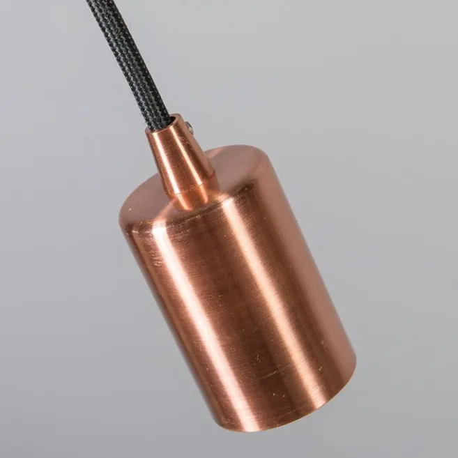 QAZQA Industrielle Hängelampe Kupfer - Facil 1