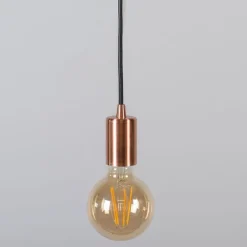 QAZQA Industrielle Hängelampe Kupfer - Facil 1