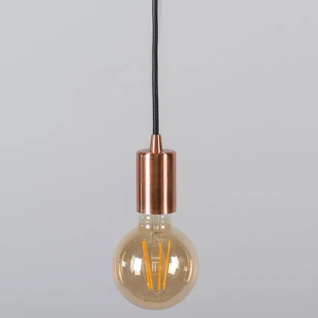 QAZQA Industrielle Hängelampe Kupfer - Facil 1