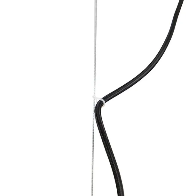 QAZQA Industrielle Hängelampe rostbraun mit Gestell 4-flammig - Cage Rack