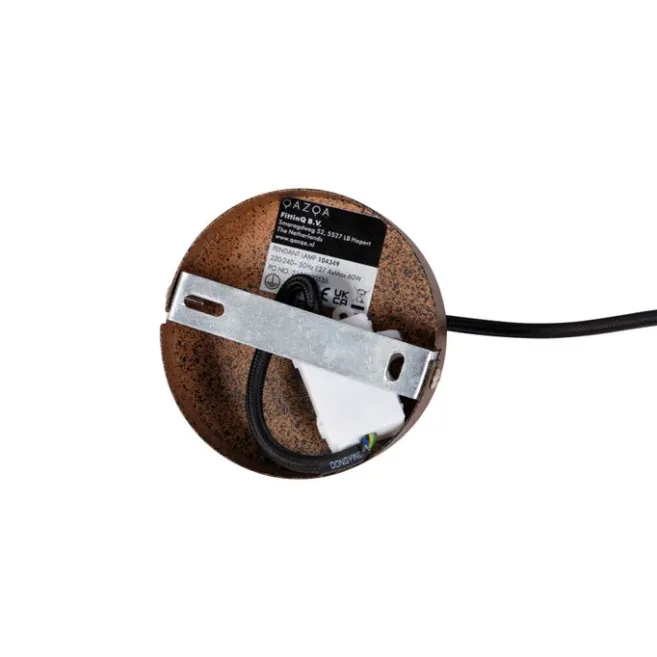 QAZQA Industrielle Hängelampe rostbraun mit Gestell 4-flammig - Cage Rack